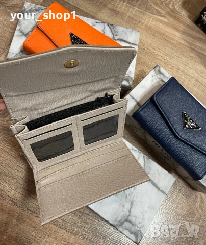 Дамско портмоне / портфейл Prada  + кутия , снимка 4 - Портфейли, портмонета - 53115497