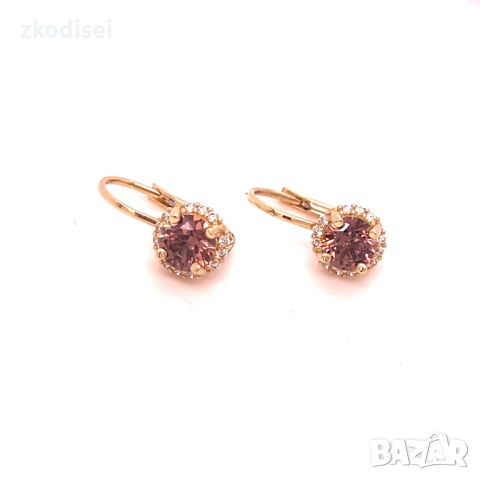 Златни обеци 2,33гр. 14кр. проба:585 модел:34526-5, снимка 2 - Обеци - 52037776