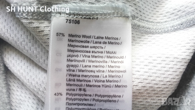 HELLY HANSEN 75106 Grey Lifa Base Layer 57% Merino Wool размер S работна термо блуза W4-550, снимка 15 - Блузи - 52025502