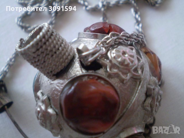 колекционерско шишенце за парфюм инкрустирано , снимка 10 - Антикварни и старинни предмети - 37124108