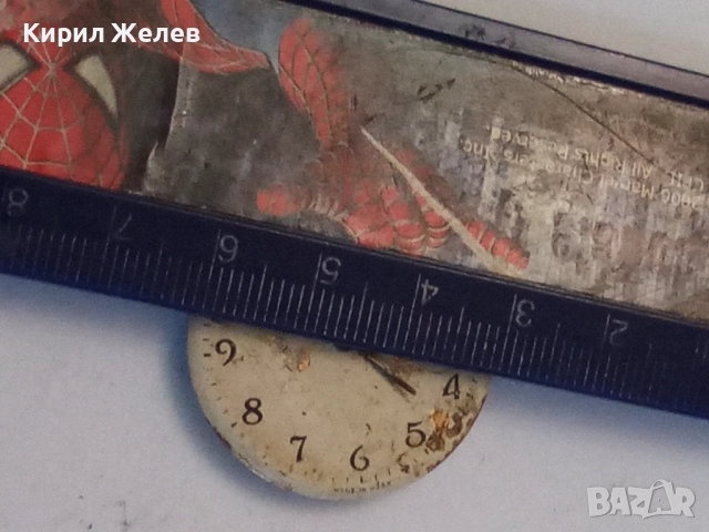 Механизъм с циферблат от стар ръчен часовник 52084, снимка 7 - Мъжки - 52299965
