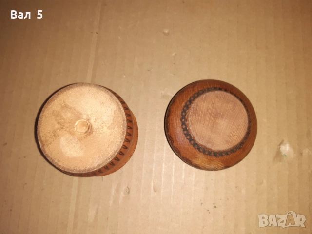 Стари красиви дървени солници , солница, снимка 5 - Антикварни и старинни предмети - 52839616