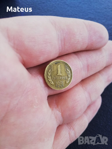 1 стотинка 1981 България лот, снимка 8 - Нумизматика и бонистика - 36545609
