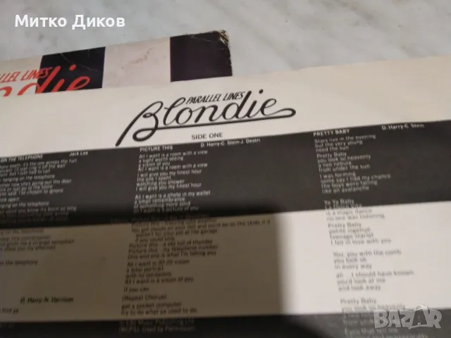  Блонди Blondie Parallel lines голяма плоча, снимка 10 - Грамофонни плочи - 49962068