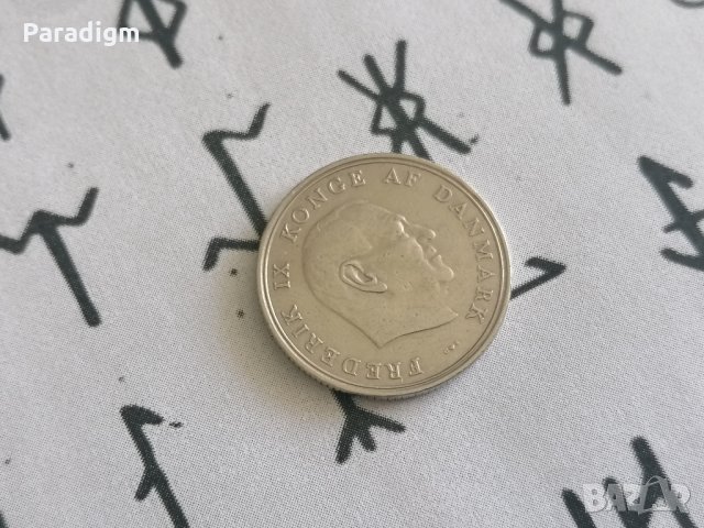 Монета - Дания - 1 крона | 1962г., снимка 2 - Нумизматика и бонистика - 28469723