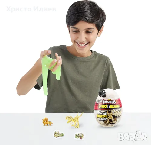 Динозавърско яйце с 6 изненади Zuru Smashers Dino , снимка 2 - Фигурки - 48893374