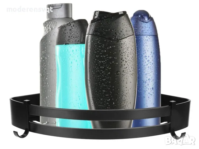Етажерка за баня и душ черна, снимка 6 - Етажерки - 47642542