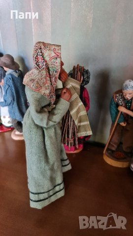 Винтидж баба с прътове ,от средата на 20-век с подпис от автора, снимка 7 - Антикварни и старинни предмети - 43222796