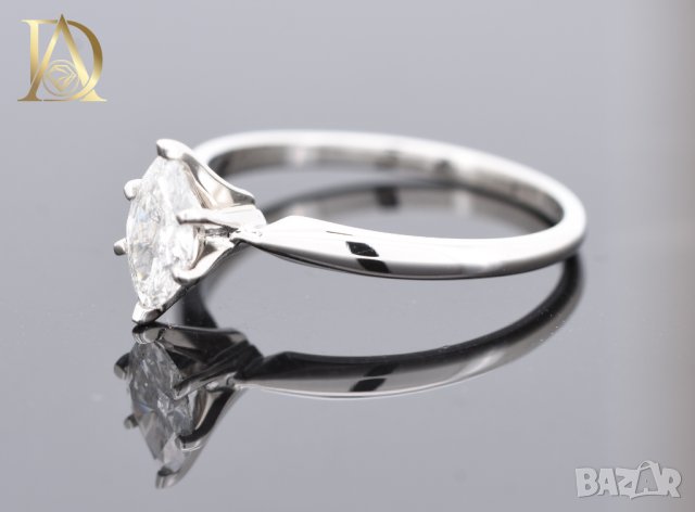 Нов Златен Пръстен с 0.47кт Естествен Диамант, снимка 4 - Пръстени - 43038971