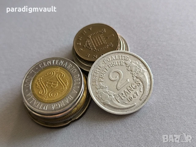 Mонета - Франция - 2 франка | 1947г.