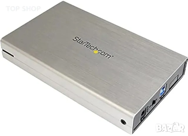 StarTech.com 3,5-инчов сребрист алуминиев USB 3.0 външен SATA III SSD / HDD, снимка 2 - Друга електроника - 48784834