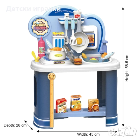 Детска кухня и мивка с течаща вода , снимка 3 - Образователни игри - 52619830