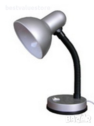 Лампа Настолна Сива Е27 15W, снимка 2 - Настолни лампи - 43542275