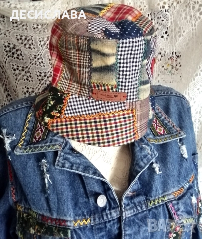 Шапка пачуърк ръчна изработка, снимка 4 - Шапки - 52877014