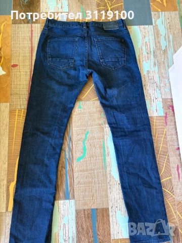 Boss мастилено сини дънкови панталони, снимка 4 - Панталони - 52184149