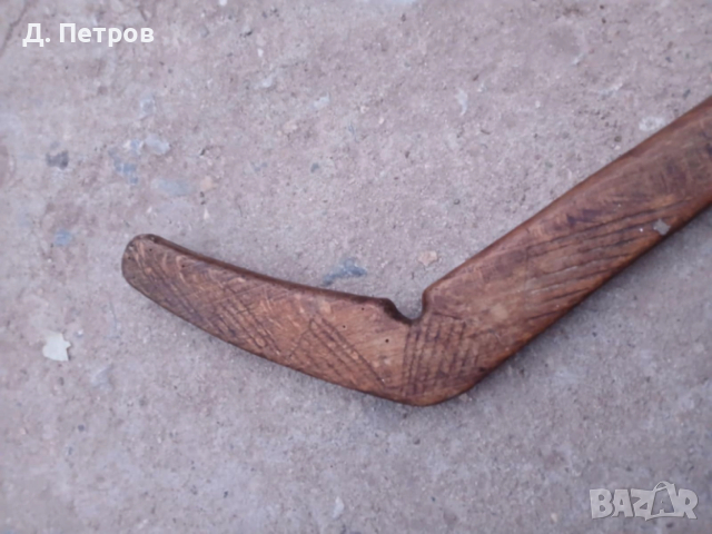 Стара дървена кобилица и дървени лъжици, снимка 3 - Антикварни и старинни предмети - 52830579