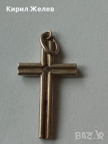 Старо сребърно кръстче 50896, снимка 5 - Колиета, медальони, синджири - 52360077