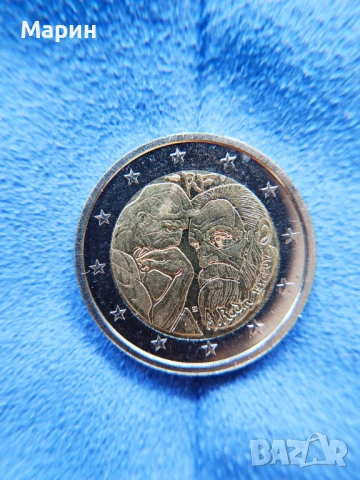 2 евро Огюст Роден 2017, снимка 6 - Нумизматика и бонистика - 53292723
