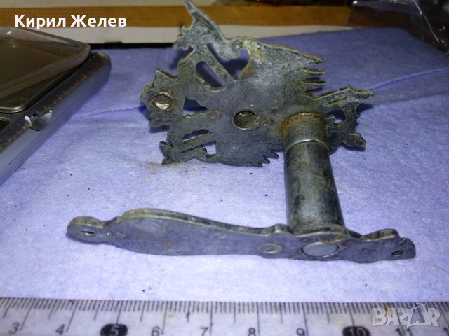 Стара АРИСТОКРАТИЧНА с РИЦАРСКИ ГЕРБ и СИМВОЛИКА ПОСРЕБРЕНА ЗАКАЧАЛКА За ВРАТОВРЪЗКИ ШАЛ и Др. 41414, снимка 7 - Други ценни предмети - 43598223