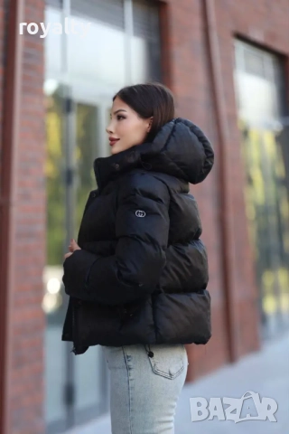 Gucci Зимно Дамско Черно Яке , снимка 3 - Якета - 52162210