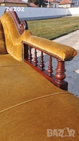 Антикварен диван лежанка, снимка 4 - Дивани и мека мебел - 52570313