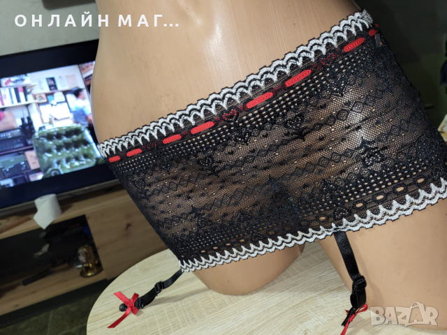 Мини поличка колан с жартиери  л /м , снимка 5 - Корсети, бюстиета, топове - 32335096