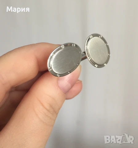 835 L Красиви модерни копчета за ръкавеи Сребро или Медицинска Стомана ? / Картие Знак