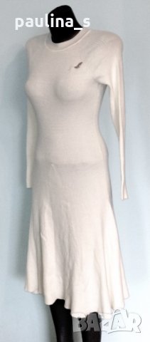 Изумителна дизайнерска еластична рокля / вълна с примеси "Valentino" / унисайз 