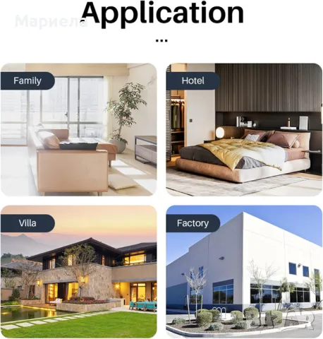 Безжични домофонни звънци 1000 м разстояние с 1 външен звънец и 2 вътрешни, снимка 7 - Други стоки за дома - 48714240