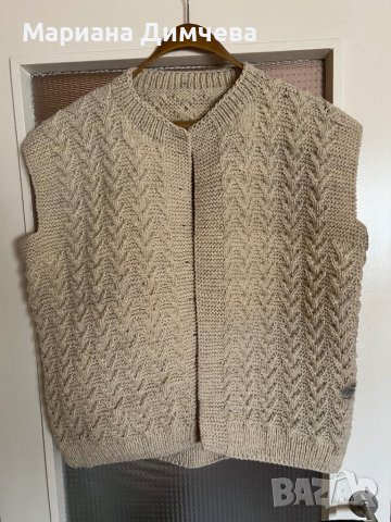 Ръчно изработени елеци от 100% вълна, снимка 4 - Елеци - 35235774