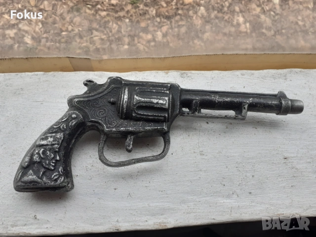 Пищов пистолет револвер отливка алуминий, снимка 7 - Антикварни и старинни предмети - 53436267