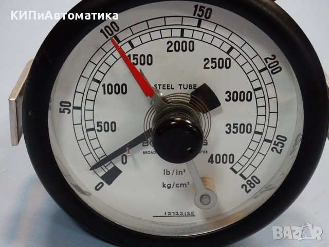 Ел. контактен Манометър Budenberg 280 kg/cm2 Ø100 mm, снимка 3 - Резервни части за машини - 36986965