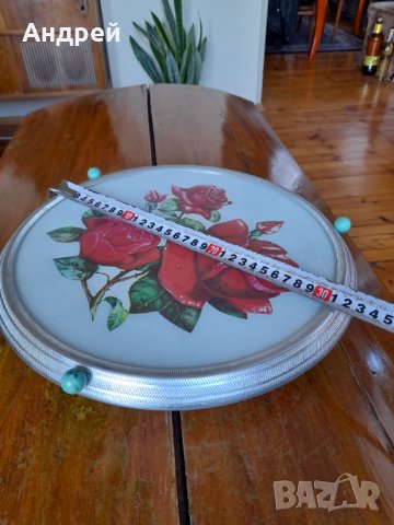 Стар поднос #14, снимка 3 - Антикварни и старинни предмети - 38332265