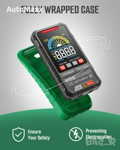 Цифров мултицет TESMEN TSM-522S, TRMS 4000 броя

, снимка 6 - Други инструменти - 50971876