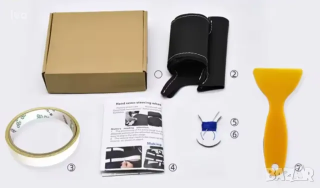 Капак на волана на автомобила Оплетка от изкуствена кожа за BMW F20 F21 F22 F23 F30 F31 F34, снимка 4 - Аксесоари и консумативи - 50004880