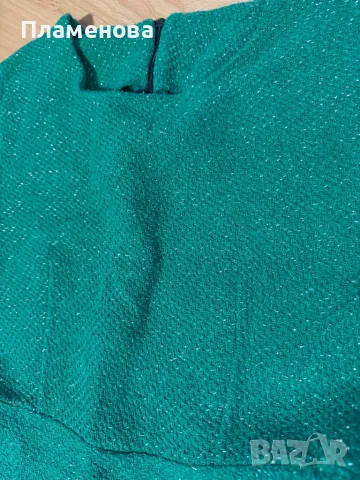 Дамска рокля фино плетиво с блясък - S/M , снимка 2 - Рокли - 49336908