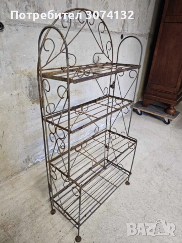 Ретро сгъваема етажерка, снимка 3 - Етажерки - 52147293