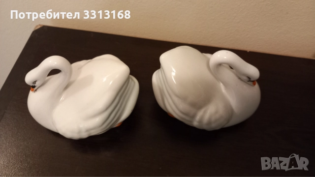 Порцеланови лебеди , снимка 3 - Статуетки - 52242137