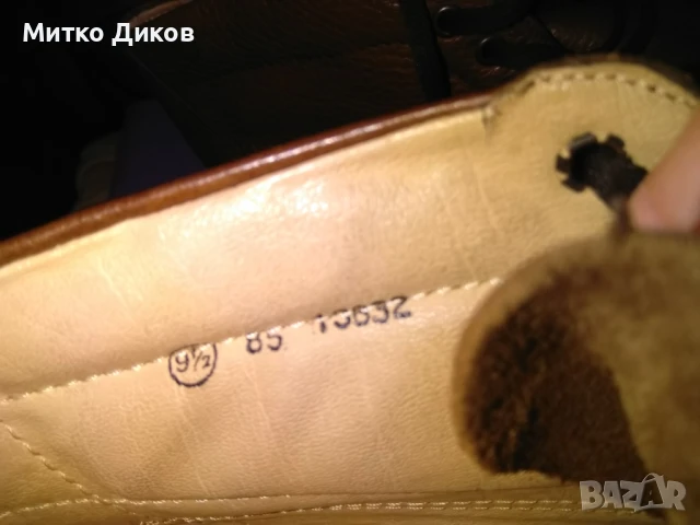 Мъжки маркови обувки боти естествена кожа Clarks стелка 275мм реален размер №43, снимка 8 - Мъжки боти - 51080377