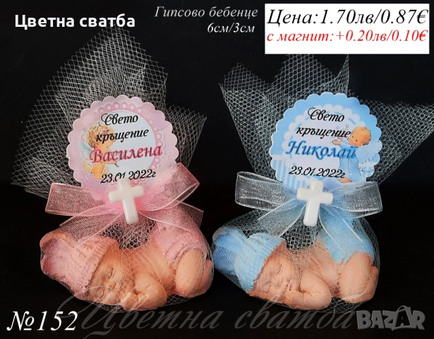 Подаръци за кръщене, Подаръци за гости бебе, Подаръци за гости за кръщене