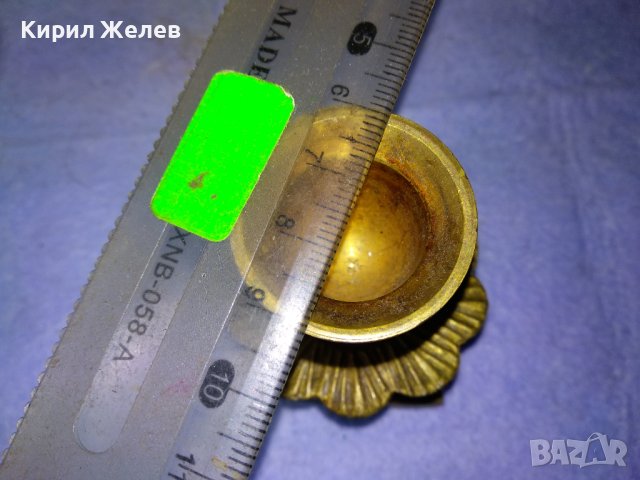 СТАР БРОНЗОВ СВЕЩНИК - ЦВЕТЕ За ДОМА ВИЛАТА РЕТРО ИНТЕРИОР КОЛЕКЦИЯ 42687, снимка 3 - Декорация за дома - 43827901