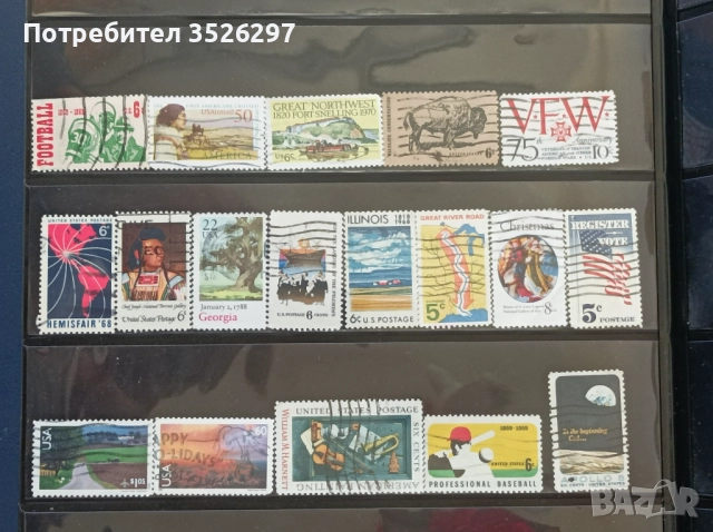 Колекция пощенски марки от САЩ, снимка 3 - Филателия - 52928156
