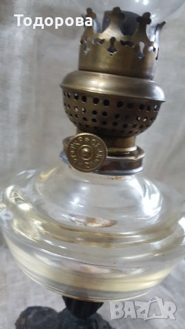 Старинна газена лампа, снимка 4 - Антикварни и старинни предмети - 26665910