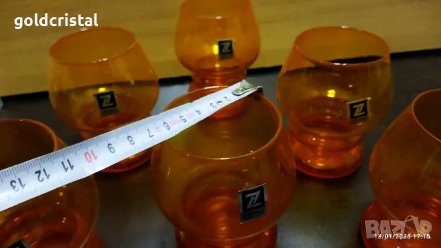 Ретро стъклени чаши , снимка 6 - Антикварни и старинни предмети - 40462799