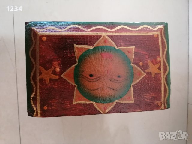 Дървена кутия 15 х 9.5 h 17.5 см. , снимка 2 - Други стоки за дома - 40596059