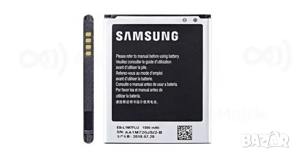 Батерия за Samsung Galaxy S3 Mini, VE i8200 EB-L1M7FLU, EB-F1M7FLU, 1500mAh, Galaxy S3 Mini i8190, снимка 2 - Оригинални батерии - 47709289