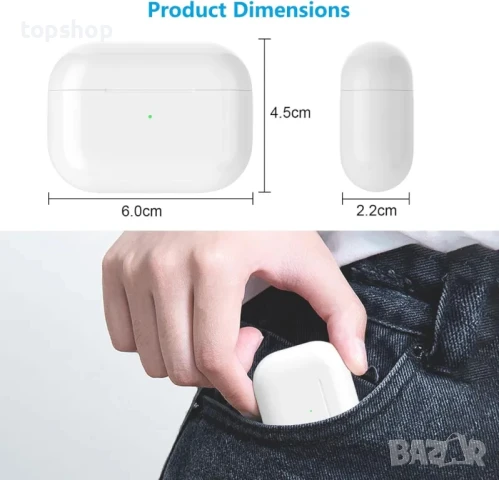 Оригинален резервен калъф за зареждане Saliop, съвместим с Air Pods Pro 1 и Pro 2 поколение, снимка 7 - Аксесоари за Apple - 50578077