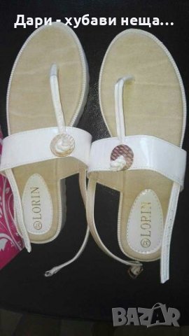 Лачени сандали, в черно, със златист акцент🍀❤ №37(23,5см.)❤🍀, снимка 5 - Сандали - 37238086