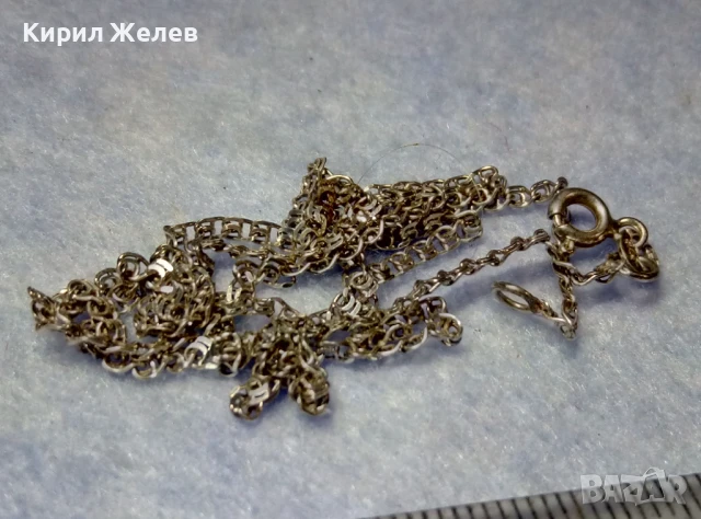 ФИН СРЕБЪРЕН ЛАНЕЦ СРЕБРО 925 КРАСИВА РЕТРО ПЛЕТКА Тип МЕЧА СТЪПКА РЪЧНА ИЗРАБОТКА 50230, снимка 9 - Колиета, медальони, синджири - 50531346