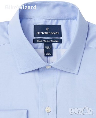 Buttoned Down Мъжка памучна немачкаема риза с класическа кройка Supima НОВА, снимка 3 - Ризи - 34855161